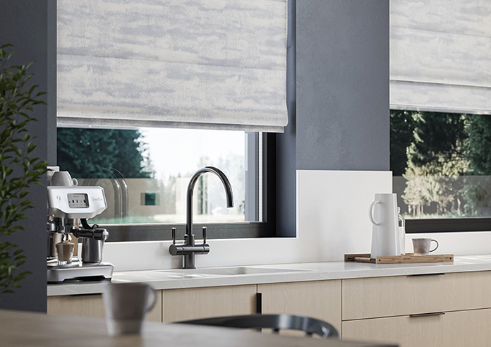 Glamour, Slate Blue - Twist&Fit Roman Blind - Image 5
